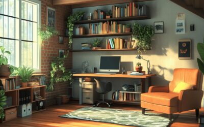Comment amenager une mezzanine en bureau pour creer un coin professionnel chaleureux